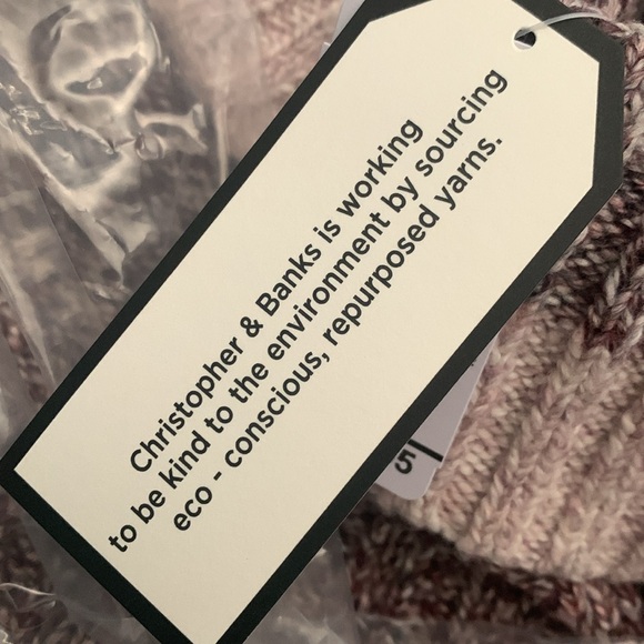 New Eco friendly Cardigan sweater lightweight tweed piece NWT - Picture 10 of 11